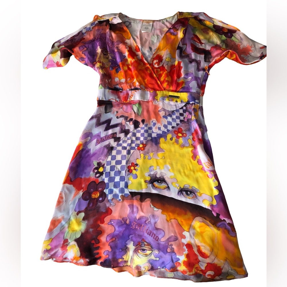 Vintage Silk Galliano Dress